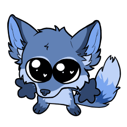 A female blue fox in the style and pose of the "fototeta" pleading mouse